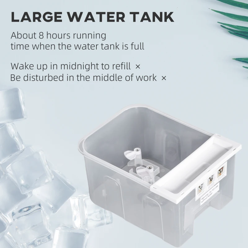 HOMCOM Room Air Cooler with Ice Packs, Ice Cooling Fan Water Humidifier Unit with Remote, Timer, Oscillating