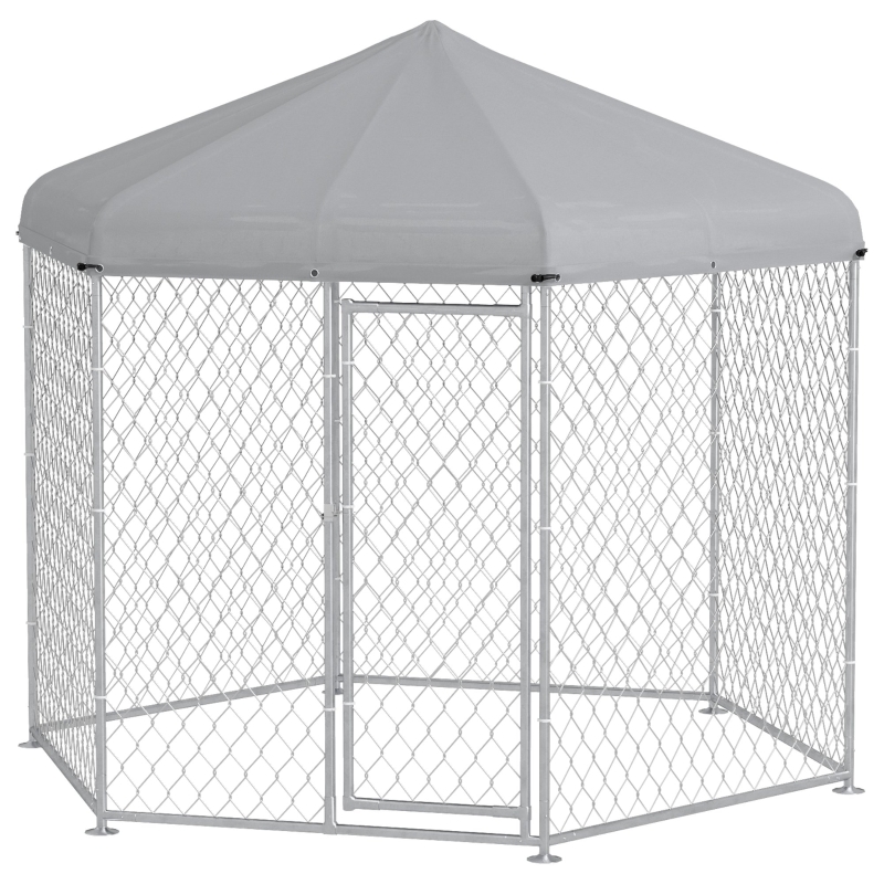 PawHut 9.2' x 8' x 7.7' Dog Kennel Outdoor for Medium and Large