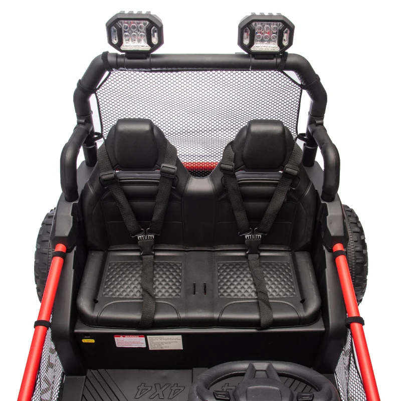 24V 400W Power 2-Seater Kids Ride On UTV with Parent Control, Ride on Toys with Bluetooth, MP3, and Rear Storage, for Ages 3+, Red