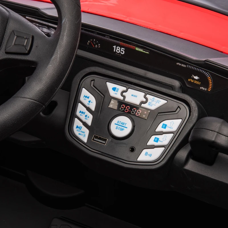 24V 400W Power 2-Seater Kids Ride On UTV with Parent Control, Ride on Toys with Bluetooth, MP3, and Rear Storage, for Ages 3+, Red