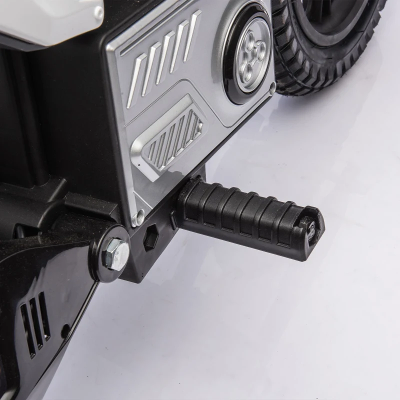 24V Kids Ride On Motorcycle with Rear Wheel Shock Absorber, 200W Powered Electric Dirt Bike with Adjustable Speed, for Ages 5-15, Black