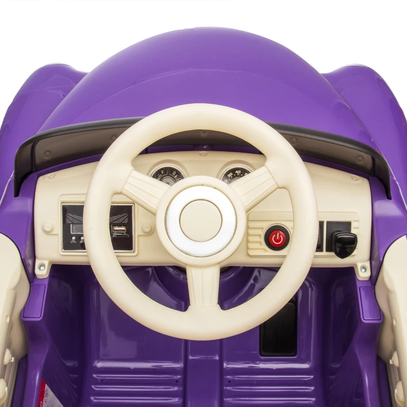 12V Kids Ride On Truck Car with Parental Control and 3-Speed, Licensed Chevrolet 3100 Pickup with LED Lights, Bluetooth, for Ages 3+, Purple