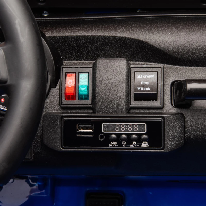 24V 200W Motors 2-Seater Kids Ride On Truck with Parent Control, Ride on Toys with Bluetooth, and Seat Belts, Suitable for Kids Aged 3+, Blue