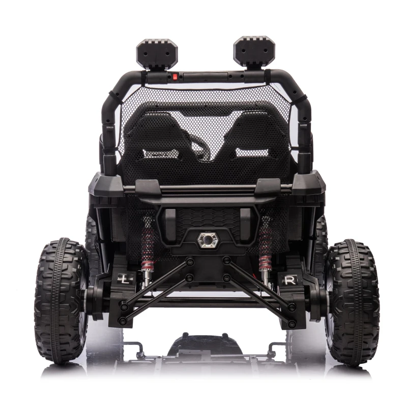 24V 400W Power 2-Seater Kids Ride On UTV with Parent Control, Ride on Toys with Bluetooth, MP3, and Rear Storage, for Ages 3+, Black