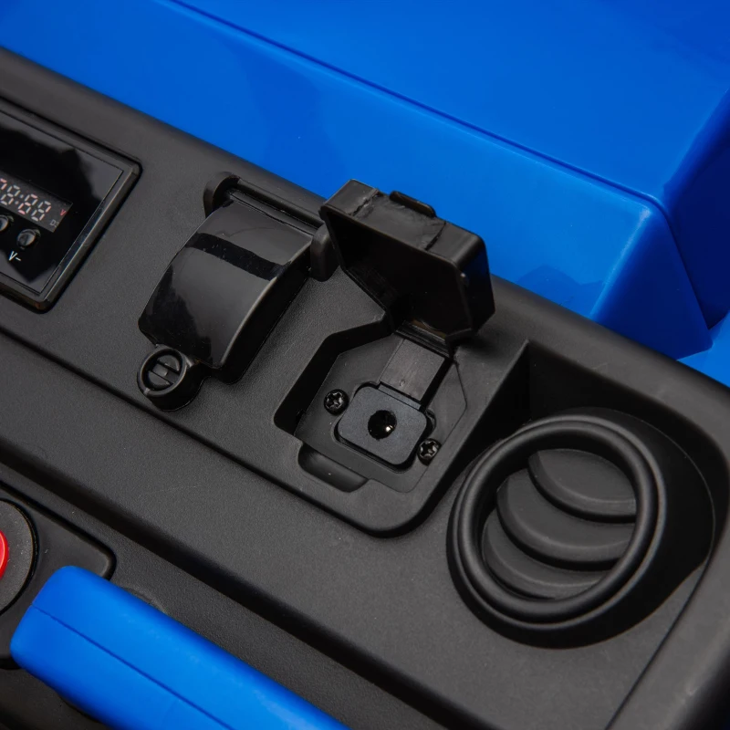 24V Remote Kids Ride On UTV with 2-Seater and Automatic Tipping Bucket, Ride On Dump Truck with Slow Start, LED Lights, for Ages 3-8, Blue