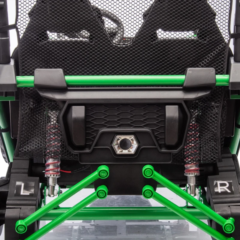 24V 2-Seater Kids Ride On UTV with Rear Storage, LED Lights, Bluetooth, MP3, Ride on Toys with Parent Control, 400W Power, for Ages 3+, Green