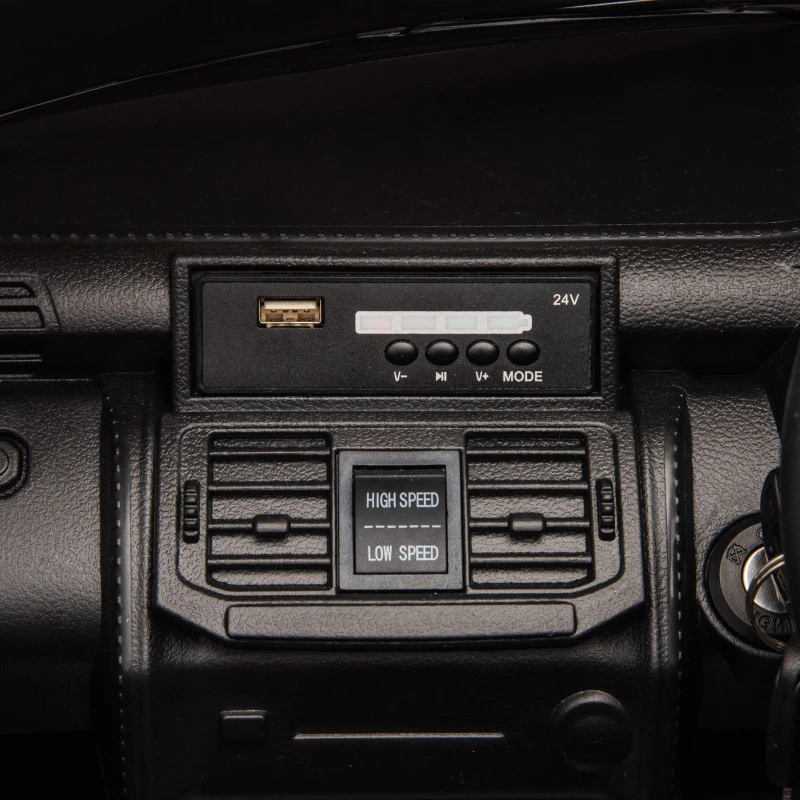 24V Licensed Lexus LX600 2-Seater Kids Ride On Car with Parent Control, Bluetooth, MP3, and Speeds 1.86-3.11 MPH, for Ages 3-7, Black