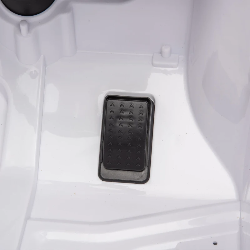 24V Ride On Pickup Truck with Remote Control and Bluetooth Music, Ride-On Toy with Spacious Rear Storage, for Kids Aged 3-8, White