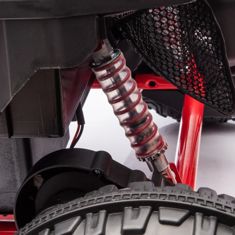 24V 400W Power 2-Seater Kids Ride On UTV with Parent Control, Ride on Toys with Bluetooth, MP3, and Rear Storage, for Ages 3+, Red