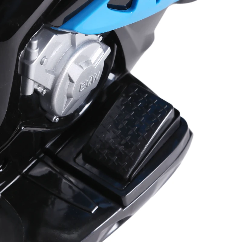 Aosom BMW Licensed 6V Kids Motorcycle with Headlight, Music, Gift for Boys & Girls -Blue