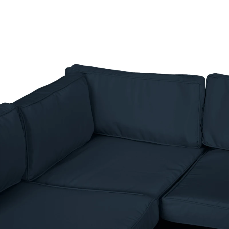 Outsunny Outdoor Patio Rattan Sofa Set Cushion Polyester Cover Replacement- No Cushion Included