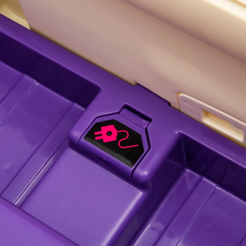 12V Kids Ride On Truck Car with Parental Control and 3-Speed, Licensed Chevrolet 3100 Pickup with LED Lights, Bluetooth, for Ages 3+, Purple