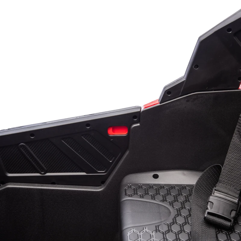 24V 2-Seater Kids Ride On UTV with Anti-Collision Bar, Slow Start, Ride on Toys with Remote Control, Storage Space, Music, for Ages 3+, Red