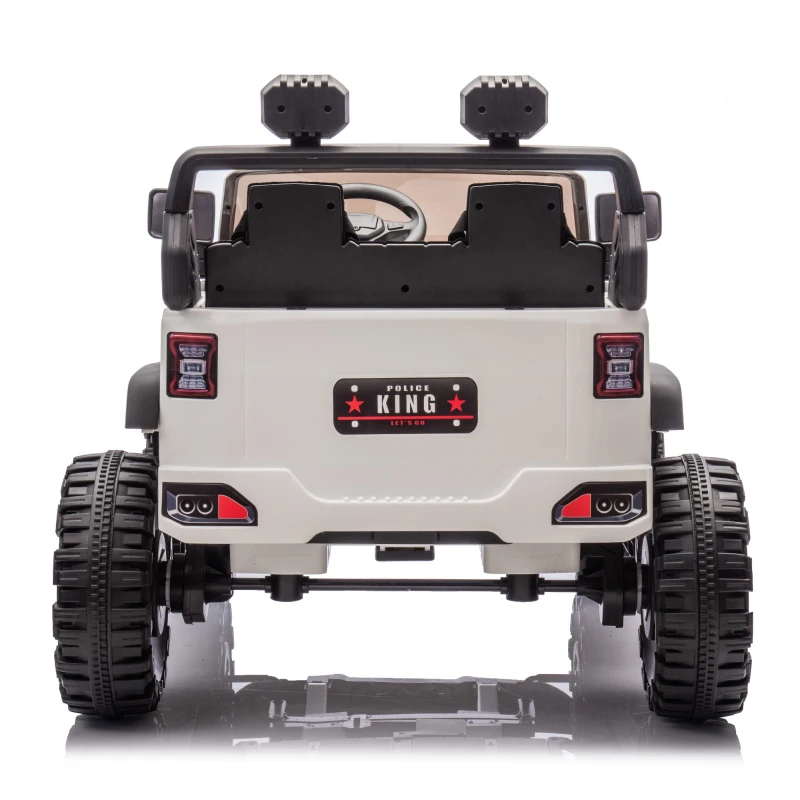 24V 400W Motor 2-Seater Kids Ride On Electric Car with Parent Control, Ride on Toys with Bluetooth, USB, 1.86-4.35 MPH Speed for Ages 3+, White