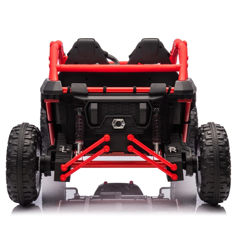 24V 2-Seater Kids Ride On UTV with Parent Control and 400W High Power, Ride on Toy with MP3, USB, and Rear Storage, for Ages 3+, Red