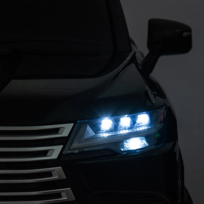 24V Licensed Lexus LX600 2-Seater Kids Ride On Car with Parent Control, Bluetooth, MP3, and Speeds 1.86-3.11 MPH, for Ages 3-7, Black