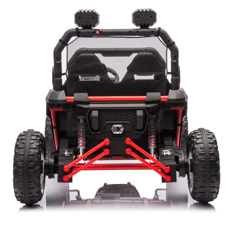 24V 400W Power 2-Seater Kids Ride On UTV with Parent Control, Ride on Toys with Bluetooth, MP3, and Rear Storage, for Ages 3+, Red
