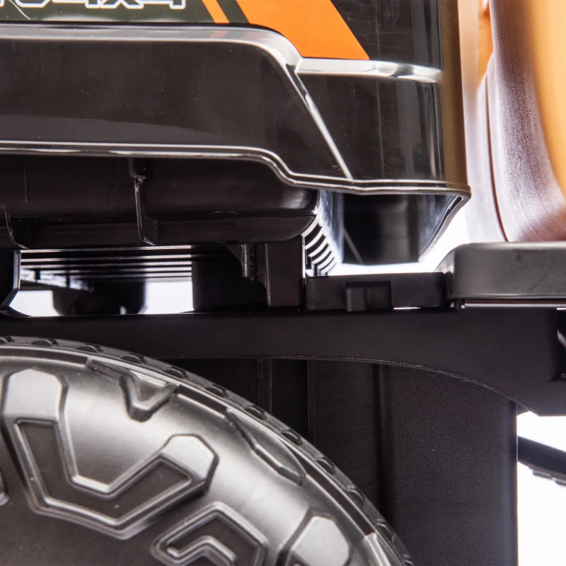 24V Remote Kids Ride On UTV with 2-Seater and Automatic Tipping Bucket, Ride On Dump Truck with Slow Start, LED Lights, for Ages 3-8, Black