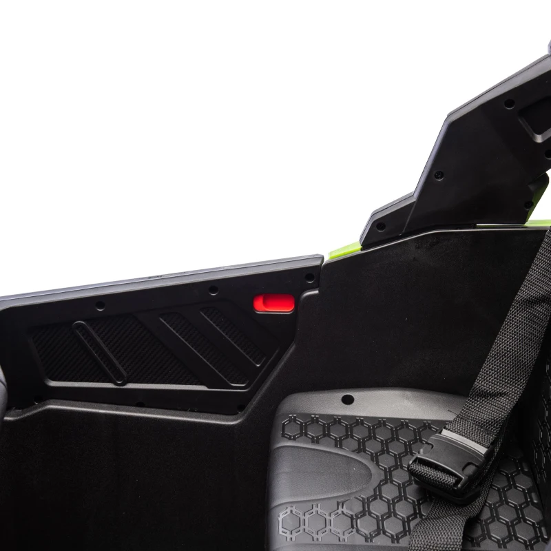 24V 2-Seater Kids Ride On UTV with Parent Remote Control, Slow Start, and Large Wheels, Ride on Toys with Anti-Collision Bar and Storage, Green