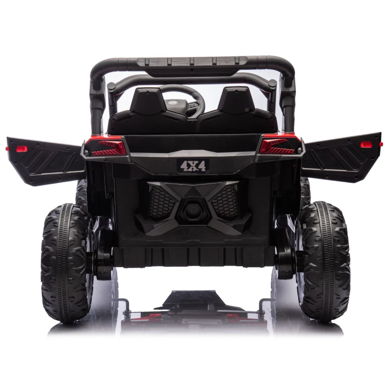 24V 2-Seater Kids Ride On UTV with Anti-Collision Bar, Slow Start, Ride on Toys with Remote Control, Storage Space, Music, for Ages 3+, Red