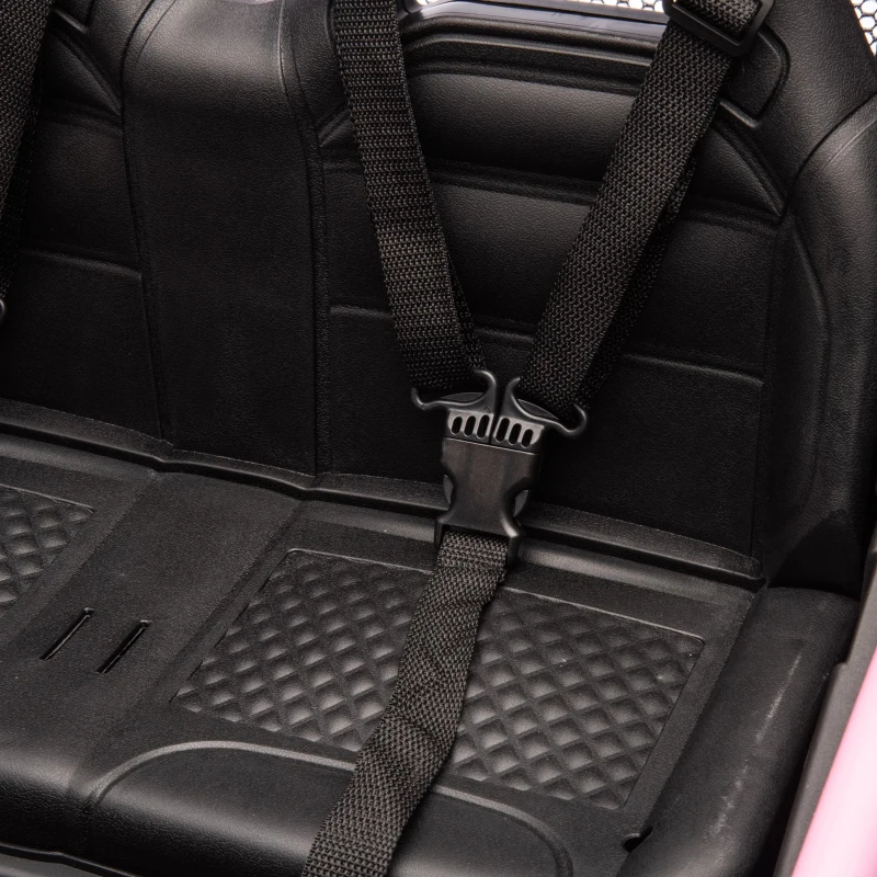 24V 2-Seater Kids Ride On UTV with Rear Storage, LED Lights, Bluetooth, MP3, Ride on Toys with Parent Control, 400W Power, for Ages 3+, Pink