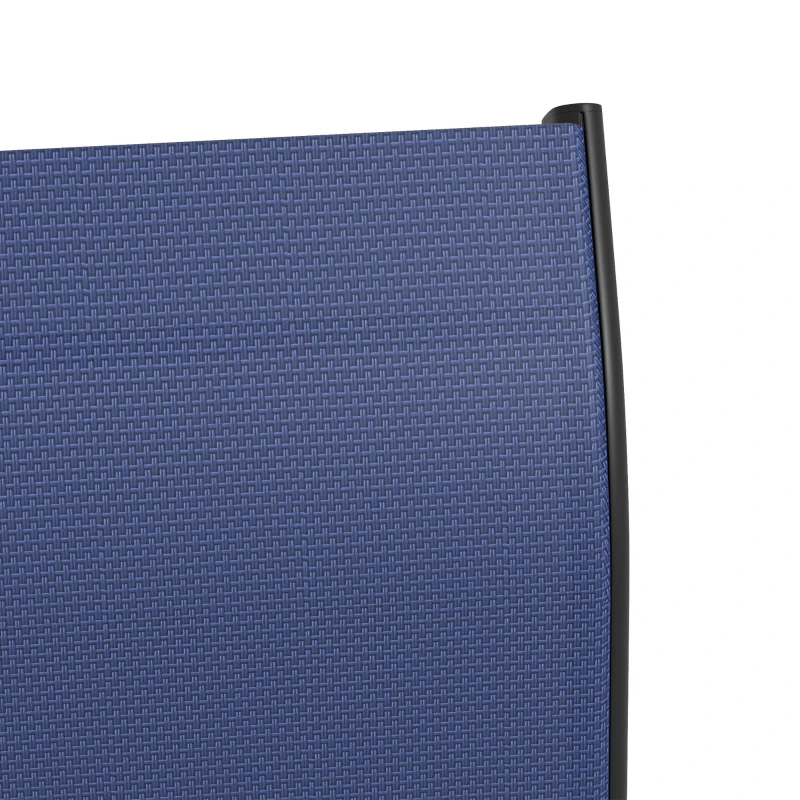 Outsunny Outdoor Bar Stools Set of 2, 360° Swivel Bar Height Chairs, 26.8" x 29.5" x 48.4", Navy Blue