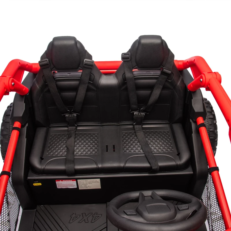 24V 2-Seater Kids Ride On UTV with Parent Control and 400W High Power, Ride on Toy with MP3, USB, and Rear Storage, for Ages 3+, Red