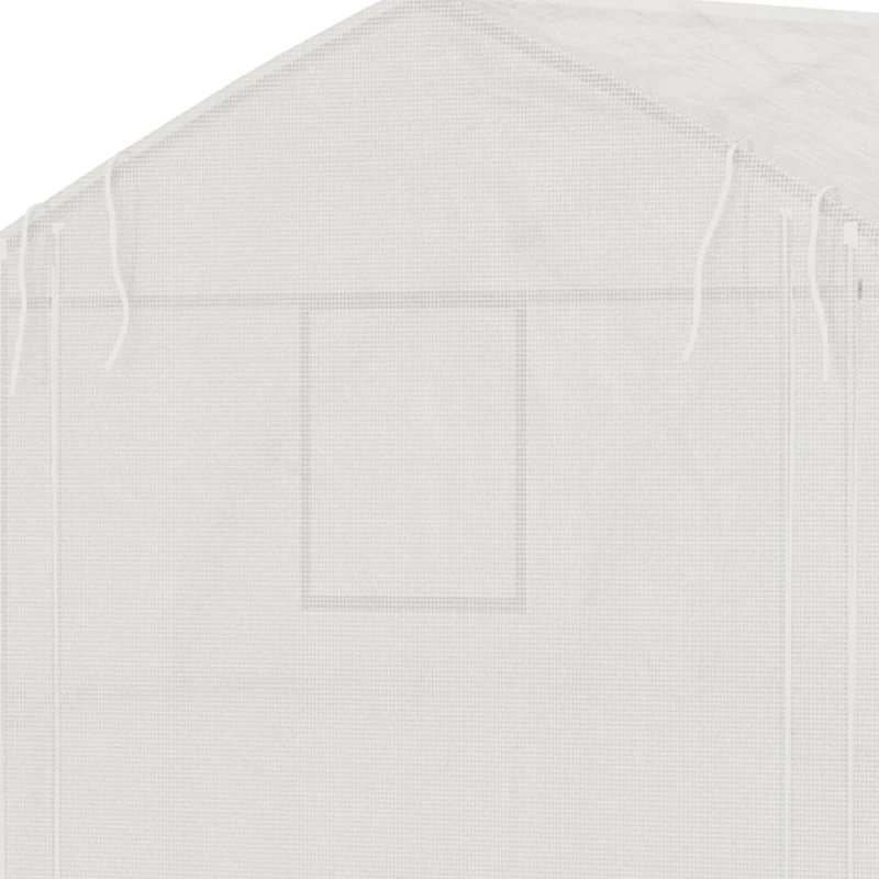 Outsunny 11.5' x 10' x 6.5' Walk-in Tunnel Greenhouse, Green House with Zippered Mesh Door, 7 Mesh Windows & Roll-up Sidewalls, Upgraded Gardening Plant Hot House with Galvanized Steel Hoops, White