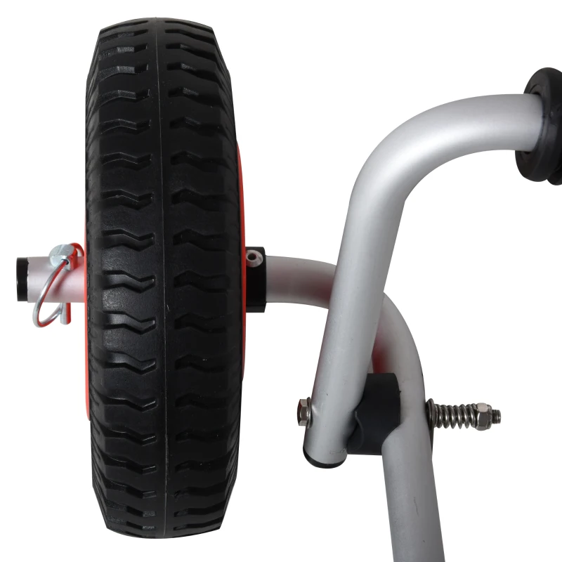 Soozier Kayak Cart Dolly with Flat-Free Wheels and Aluminum Frame for Kayaks, Canoes, Paddleboards, Folding Design, Silver