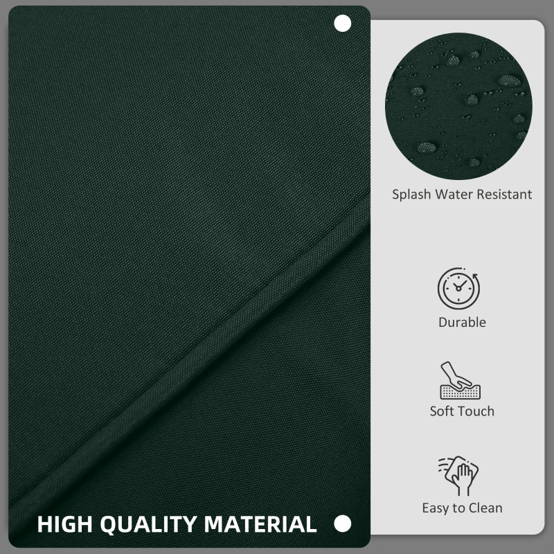 Outsunny Outdoor 14pc Patio Rattan Sofa Set Cushion Polyester Cover Replacement Set - No Cushion Included, Grey