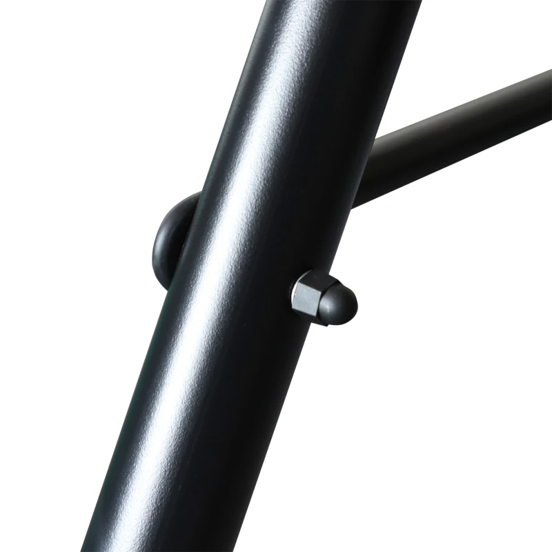 Outsunny 3-Seater Outdoor Porch Swing with Adjustable Canopy, Patio Swing Chair for Garden, Poolside, Backyard, Green Stripes