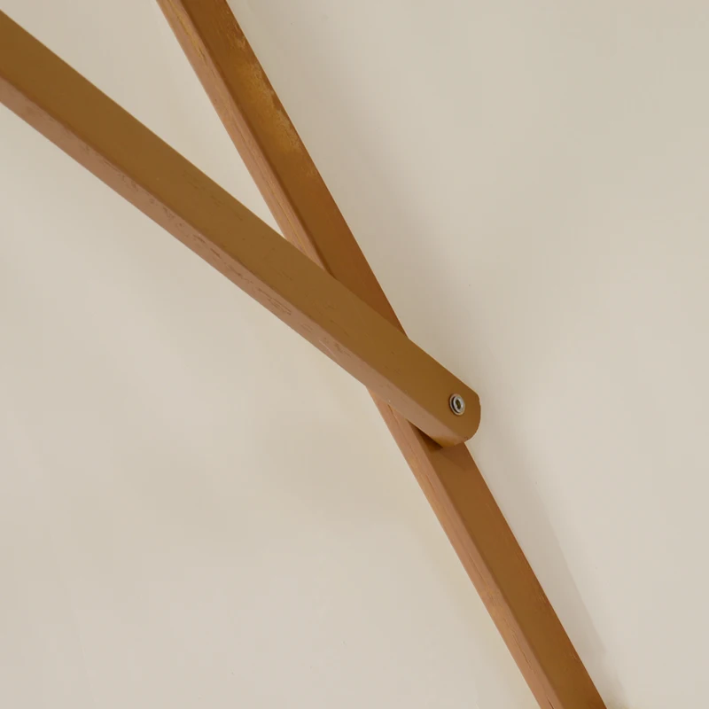 Outsunny Patio Umbrella Market Patio Sun Umbrella Rectangle Cream White