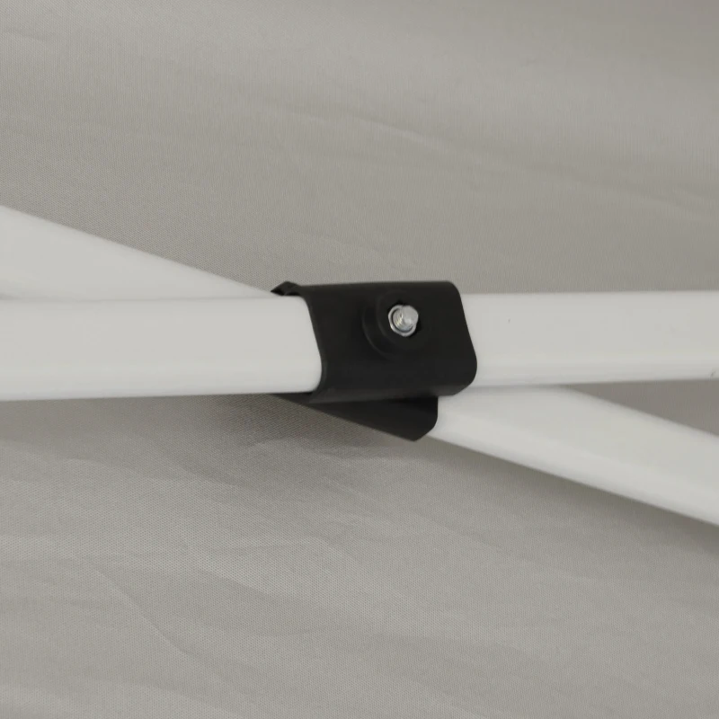 Outsunny 10' x 10' Pop Up Gazebo, Foldable Canopy Tent with Carrying Bag with Wheels, 4 Leg Weight Bags, Mesh Sidewalls and 3-Level Adjustable Height for Garden Patio Party, Grey