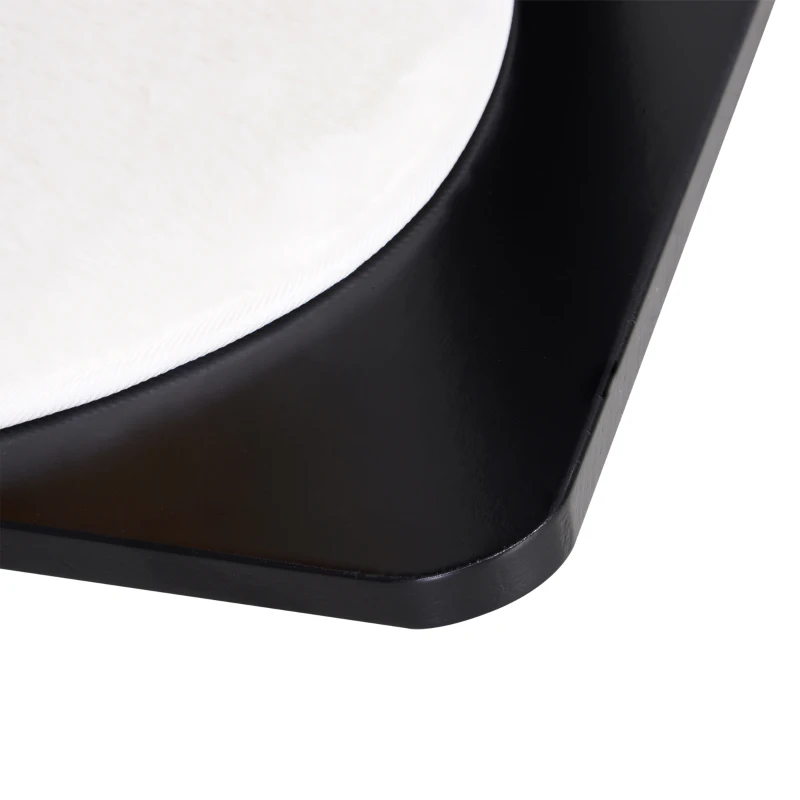 PawHut 47.2" Cat Tree, Kitten Scratcher, Activity Center, Play House with Condo Sisal, Scratching Post, and Mat, Black