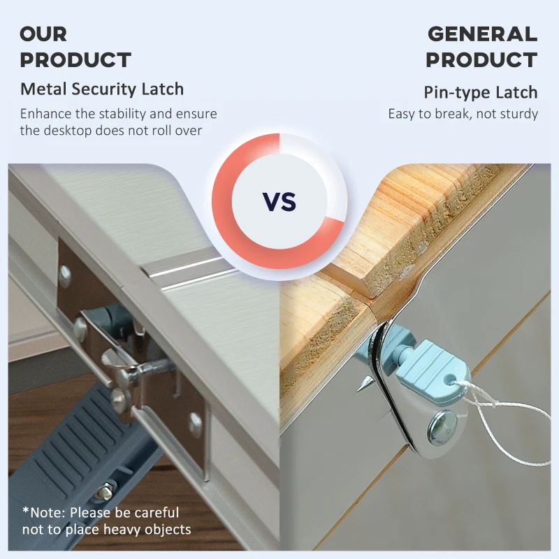 Outsunny Picnic Table Junior Folding Camping Table Set Portable Camping Garden BBQ Party, Silver