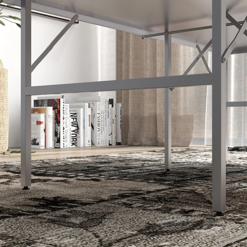 Soozier Portable Ping Pong Table Set, Table Tennis Table w/ Net, 2 Paddles, 3 Balls for Outdoor and Indoor, Easy Assembly, Blue