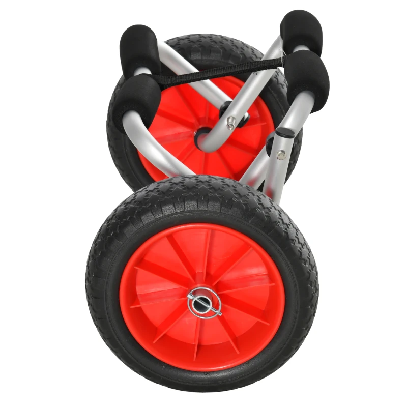 Soozier Kayak Cart Canoe Dolly for Carrying Paddleboard, Kayak Trolley Cart with Aluminum Frame & Folding Design
