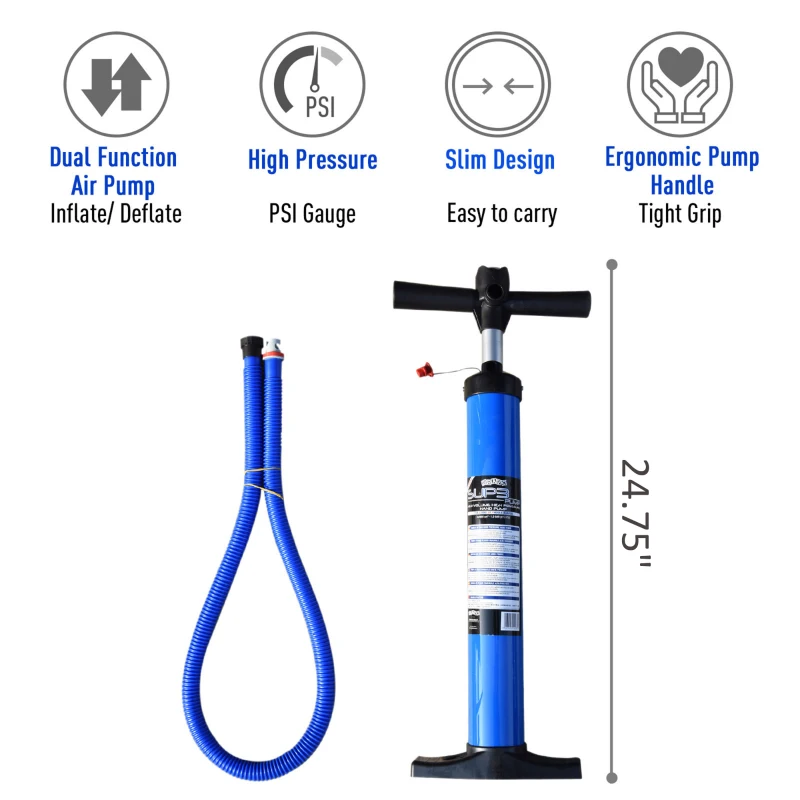 Soozier Inflatable Paddle Board, 120'' x 30" x 6" Stand Up Paddle Board Lightweight & Foldable w/ ISUP Accessories & Carry Bag, Aluminum Paddle, Fix Accessories Set, Air Pump, Leash