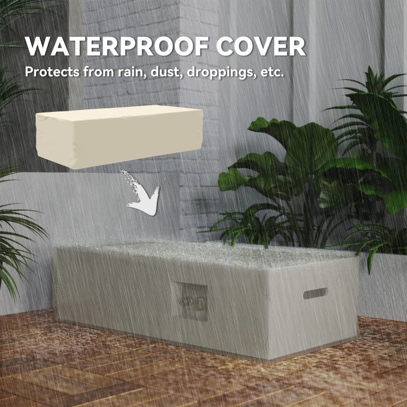 Outsunny 42" Propane Fire Pit Table 50,000 BTU Outdoor Gas Fire Table with Hideaway Propane Tank Holder, Waterproof Cover