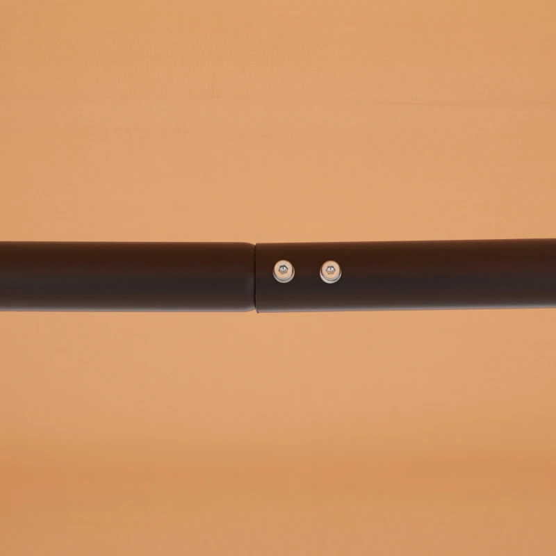 Outsunny 3-Seater Swing Chair Covered Garden Hammock A-Frame Outdoor Porch Glider Sling Seat with Adjustable Canopy Cover, Beige