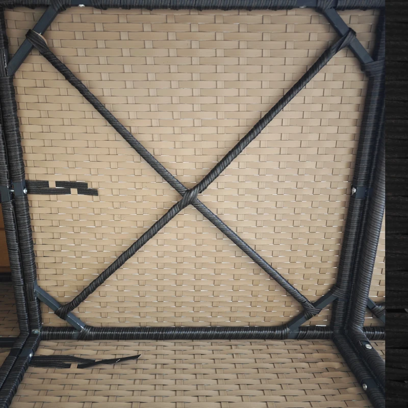 Outsunny 3-Seat Outdoor Couch with Cushions, PE Rattan Patio Couch with Wood Grain Armrests, Outdoor Sofa for Porch, Sunroom, Garden, Poolside, Cream White