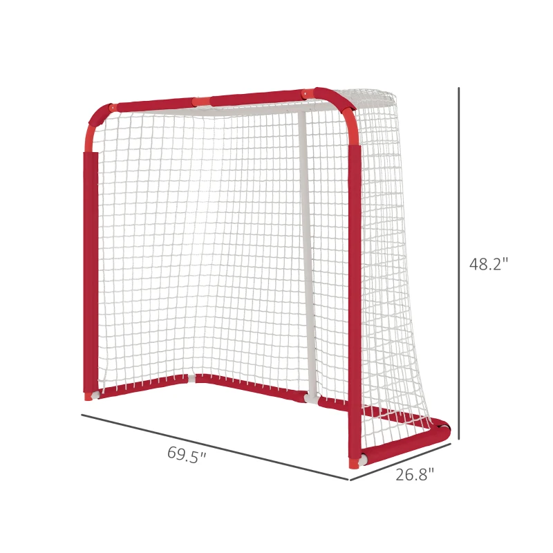 Soozier Backyard Soccer Goal, All Weather Practice Soccer Net with Steel Frame, PE Mesh for Backyard, Easy Assembly