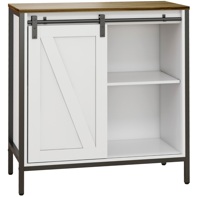 HOMCOM Buffet Cabinet, Farmhouse Sideboard, Bar Cabinet with