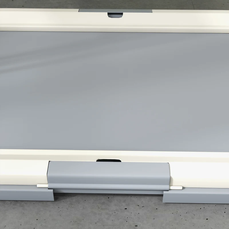 PawHut 25" x 19" Pee Pad Holder, Dog Potty Tray for Indoor Outdoor, Easy to Clean Dog Training Toilet Pee Pad Tray, Grey