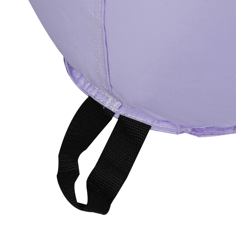 Qaba Inflatable Bounce House with Air Blower, Slide, Stakes, Repair Patches, Storage Bag, for Kids Ages 3-8, 98" x 65" x 79"