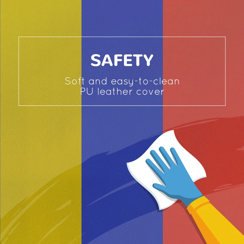 Soozier 2-Piece Climb and Crawl Activity Soft Play Set, Secure Foam Blocks Playset for Toddler Preschooler Babies Indoor, Activity Structure Play Equipment, Multi-colour