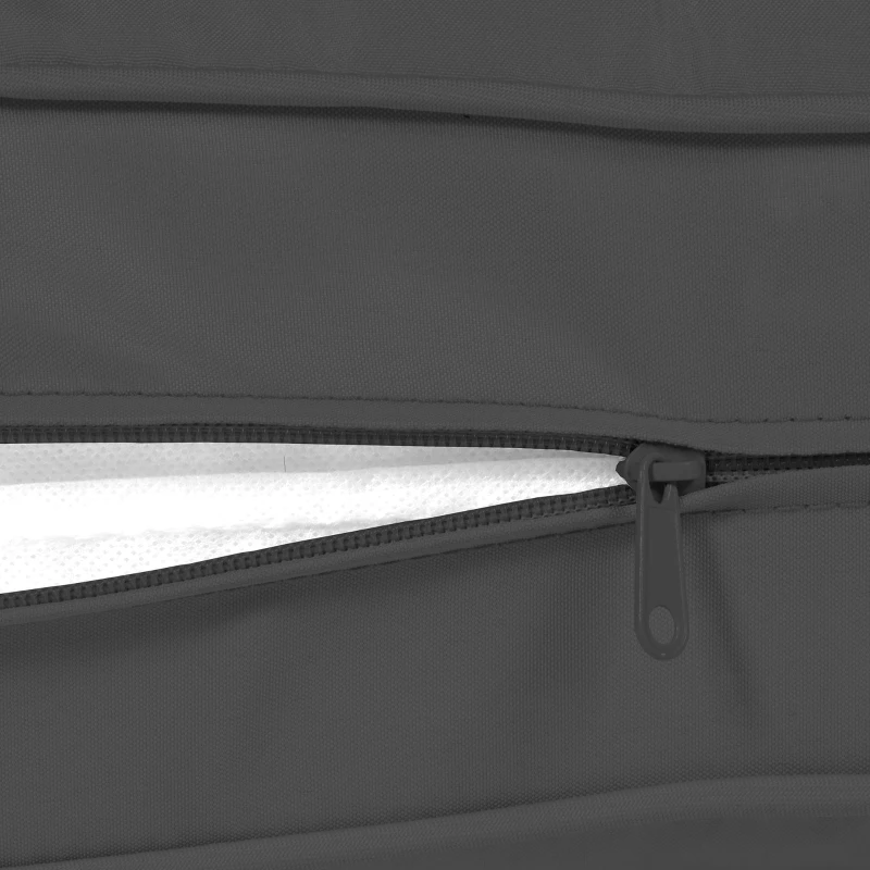 Outsunny Patio Chair Cushions, Thick Deep Seat Outdoor Seat Cushion with Back Cushion, Charcoal Grey