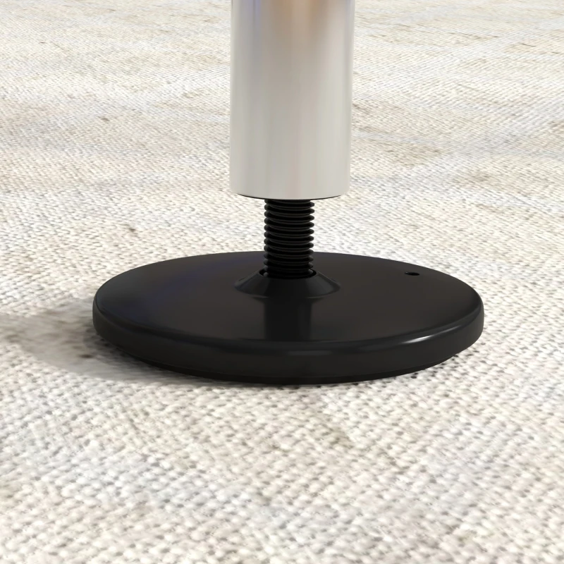 Qaba Kids Gymnastics Bar, Adjustable Height Folding Horizontal Bar with Gymnastics Rings, Non-slip Rubber Floor Rings, Purple