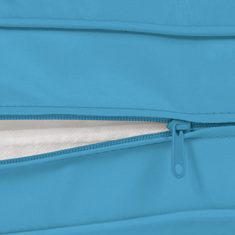 Outsunny Patio Chair Cushions, Thick Deep Seat Outdoor Seat Cushion with Back Cushion, Turquoise