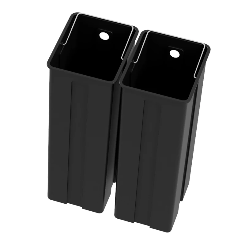 HOMCOM 2 x 20 Liter Garbage Bin, Stainless Steel Garbage Can with Soft-Close Lid and Removable Inner Buckets, Silver